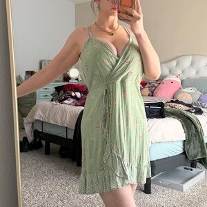 Lily Rose Mint Floral Mini Dress